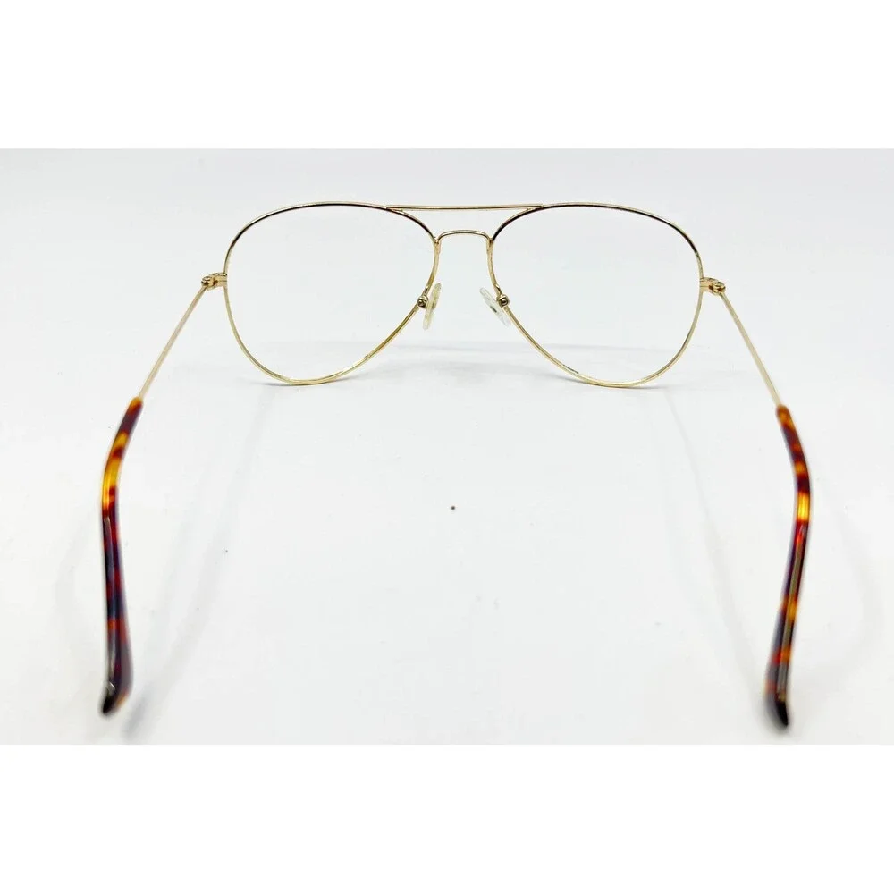 Magnus Eyeglass Frames Unisex Gold Aviator 33-M7576 58-14-140